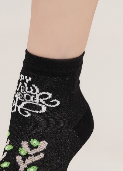 Дитячі шкарпетки з Оленем KS3 NEW YEAR 2103 black (чорний)