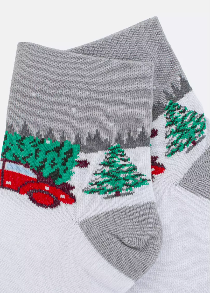 Дитячі шкарпетки новорічні KS3 NEW YEAR 2602 silver (сірий)