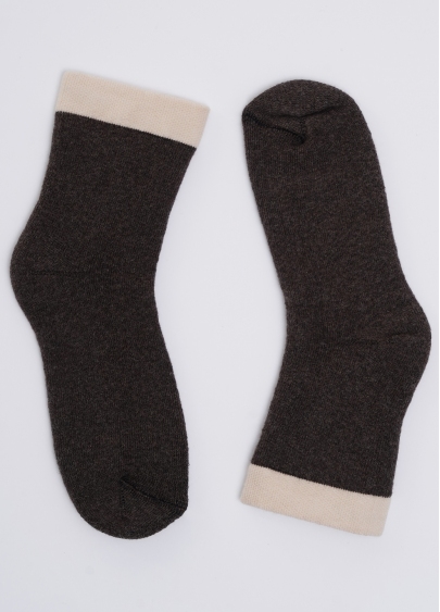 Дитячі шкарпетки махрові KS3 TERRY 013 caffe melange (коричневий)