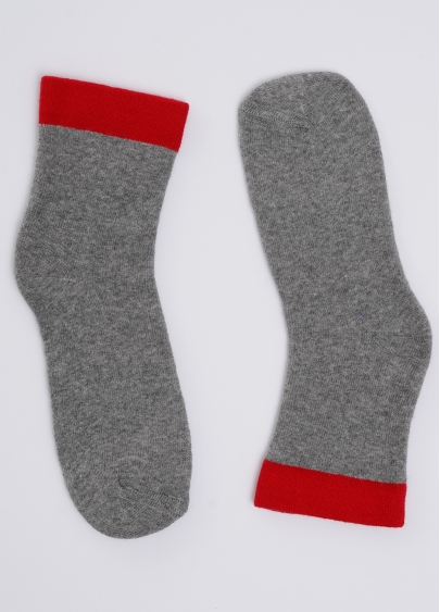 Дитячі шкарпетки махрові KS3 TERRY 013 light grey melange (сірий)