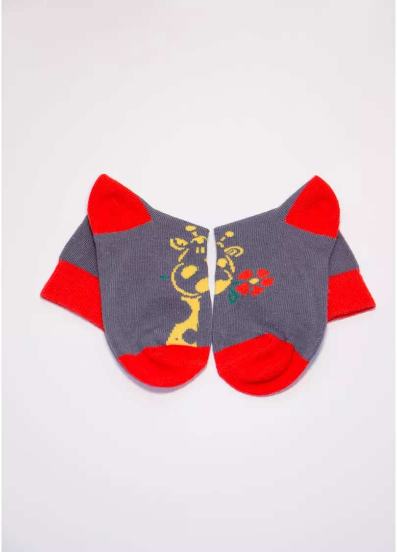 Носки детские с рисунком KSL-003 calzino fumo (серый)