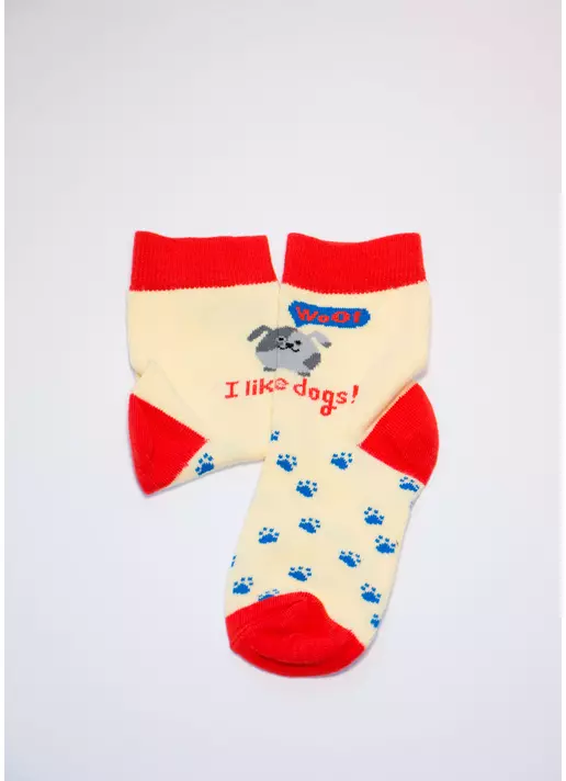 Детские носки из хлопка KSL-006 calzino yellow (желтый)