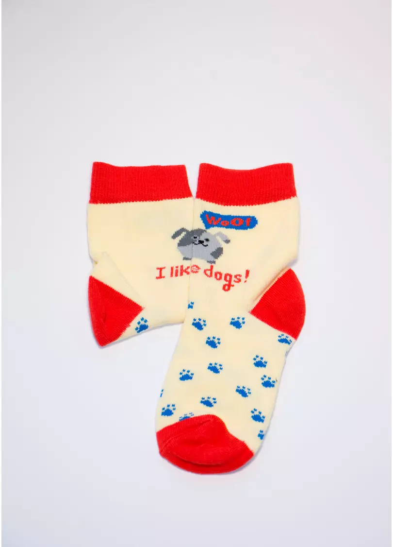 Детские носки из хлопка KSL-006 calzino yellow (желтый)