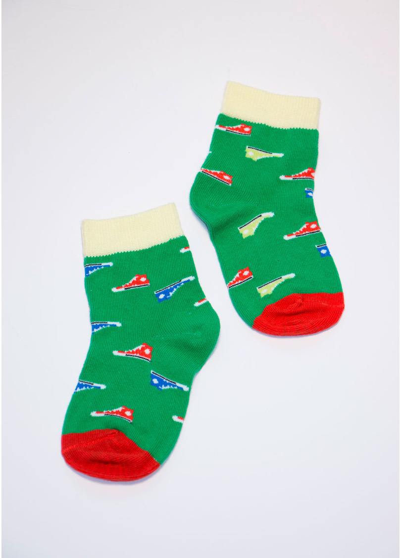 Детские носки с рисунком KSL-008 calzino green (зеленый)