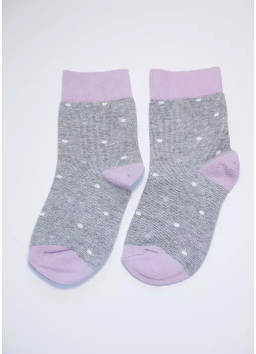 Носки детские в горох KSL-010 MELANGE calzino lilac (фиолетовый)