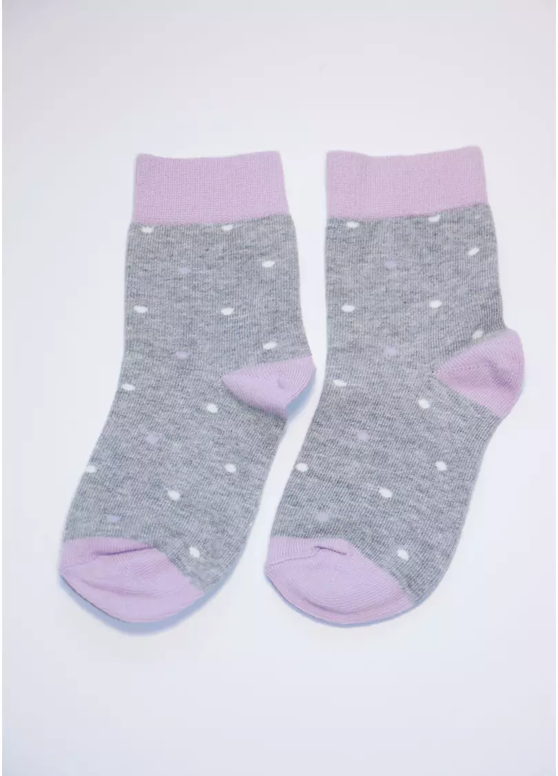 Носки детские в горох KSL-010 MELANGE calzino lilac (фиолетовый)