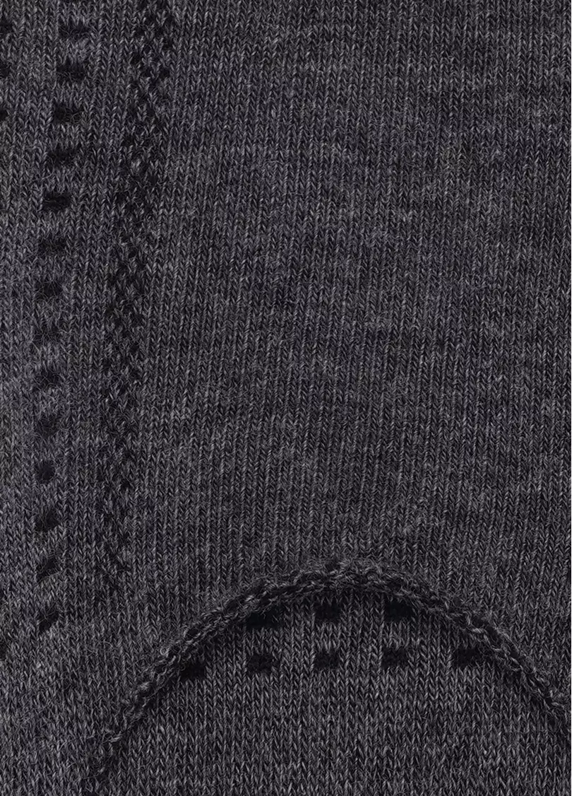 Мужские подследники с махровыми вставками MF1 TERRY CLASSIC [MFC/TeSk-cl] (FOOTIES-MFT 01) (темно-серый)