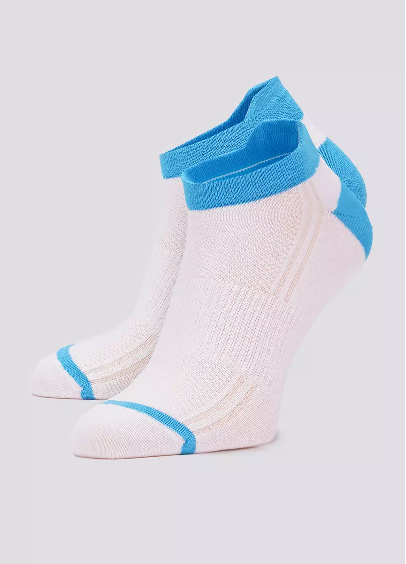 Спортивные носки с высокой пяткой мужские MS SPORT-01 blue (голубой)