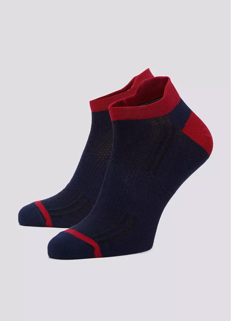 Спортивные носки с высокой пяткой мужские MS SPORT-01 navy (синий)
