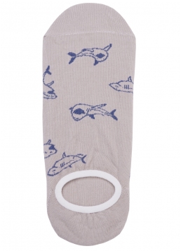 Короткие мужские носки с акулами MS0 MARINE 010