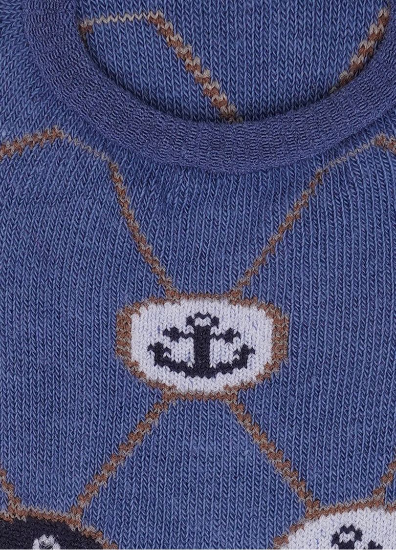 Мужские короткие носки с морским рисунком MS0 MARINE 011