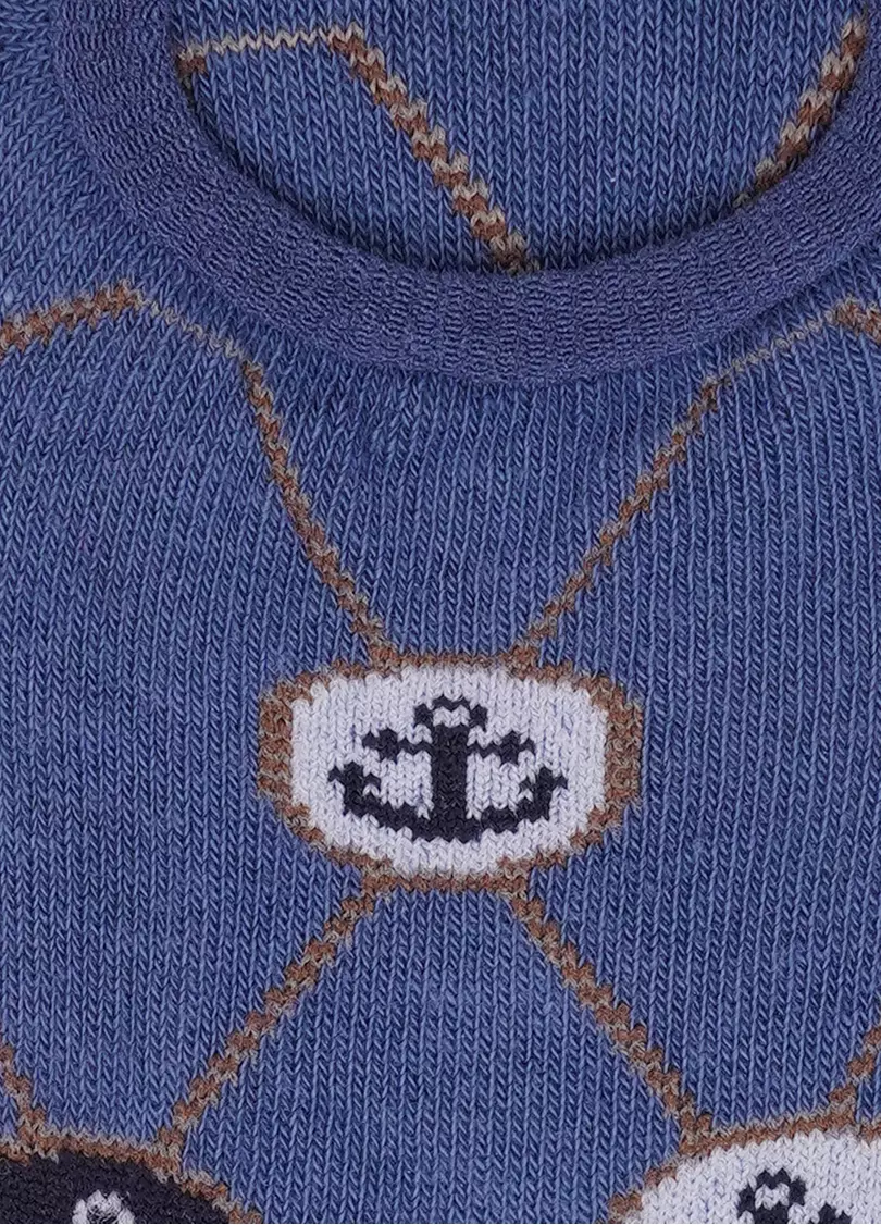 Мужские короткие носки с морским рисунком MS0 MARINE 011