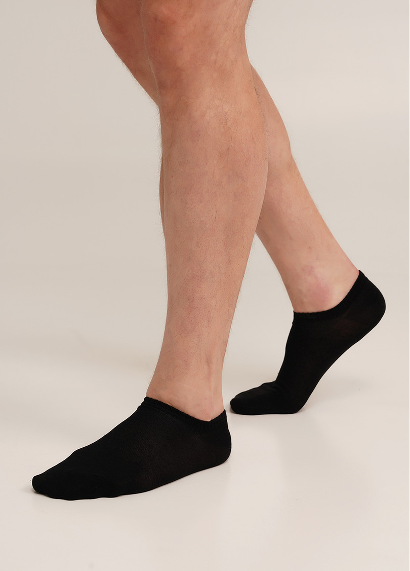 Короткие мужские носки из бамбука MS1 BAMBOO black (черный)