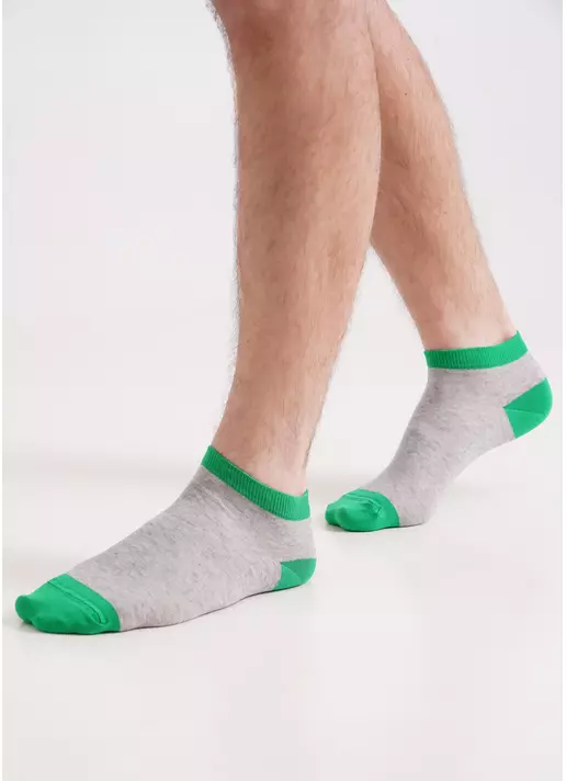 Мужские носки с контрастной резинкой MS1 FASHION 002 green (зеленый)