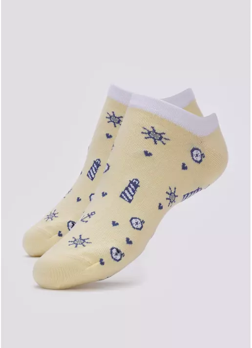 Мужские короткие носки с морским рисунком MS1 MARINE 008