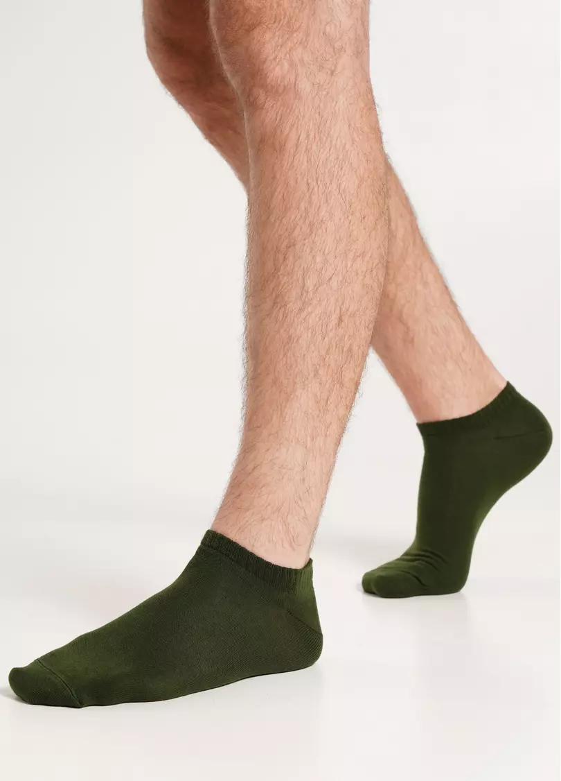Мужские носки короткие MS1 SOFT PREMIUM CLASSIC khaki (зеленый)