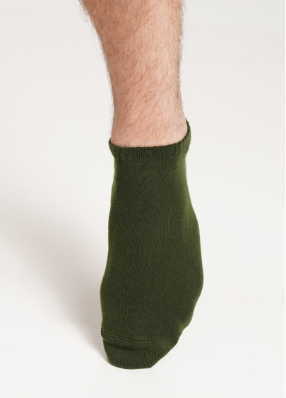 Чоловічі шкарпетки короткі MS1 SOFT PREMIUM khaki (зелений)