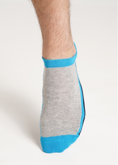 Чоловічі шкарпетки з високою п'яткою MS1 TERRY SPORT 004 [MS1C/SpTe-004] (MS SPORT-04) blue (блакитний)