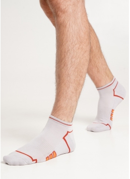 Мужские носки спортивные с махровой стопой MS1 TERRY SPORT 005 [MS1C/SpTe-005] orange (оранжевый)