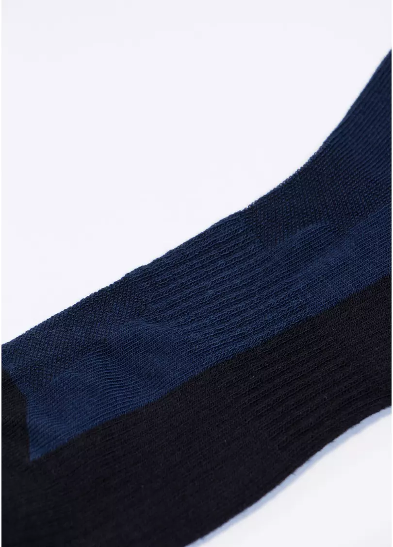Носки для мужчин MS1 TERRY SPORT 010 [MS1C/SpTe-010] navy/black (синий)