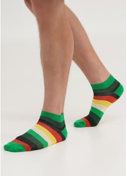 Мужские носки полосатые MS1C-001 green (зеленый)