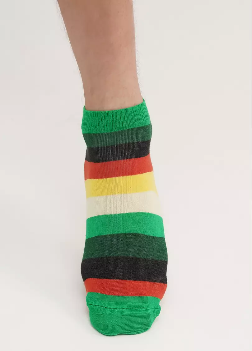 Мужские носки полосатые MS1C-001 green (зеленый)