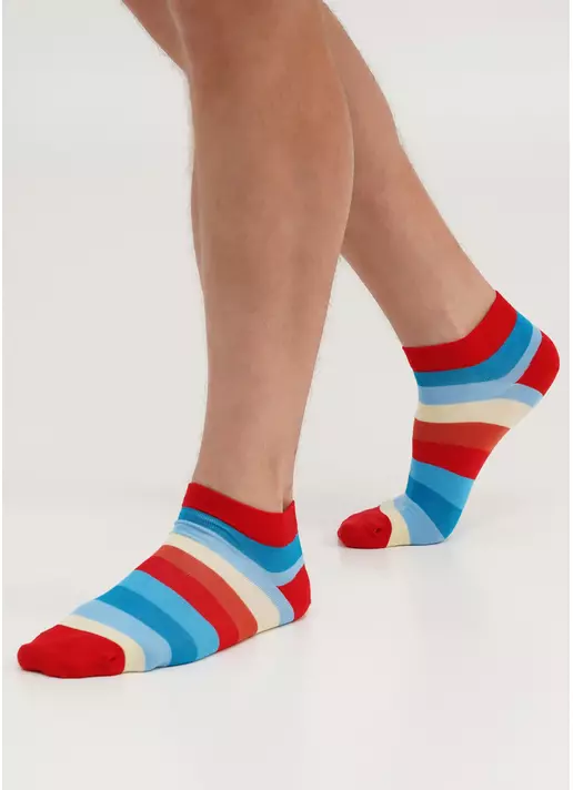 Чоловічі шкарпетки смугасті MS1C-001 red (червоний) Чоловічі шкарпетки смугасті MS1C-001 red (червоний)