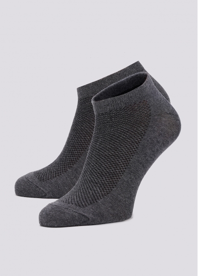 Короткі шкарпетки чоловічі MS1M/Sp-003 grey melange (сірий меланж)