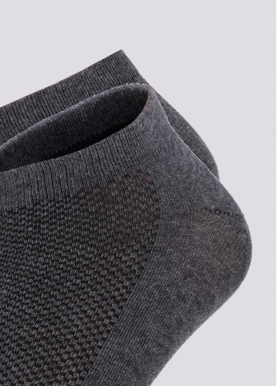 Короткі шкарпетки чоловічі MS1M/Sp-003 grey melange (сірий меланж)