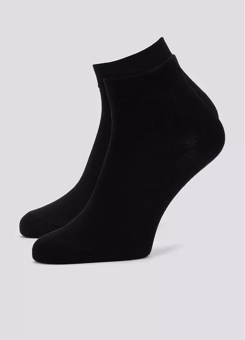 Чоловічі шкарпетки укорочені MS2 SOFT PREMIUM CLASSIC (чорний)