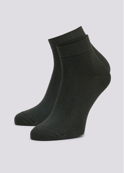 Чоловічі шкарпетки укорочені MS2 SOFT PREMIUM CLASSIC khaki (зелений)
