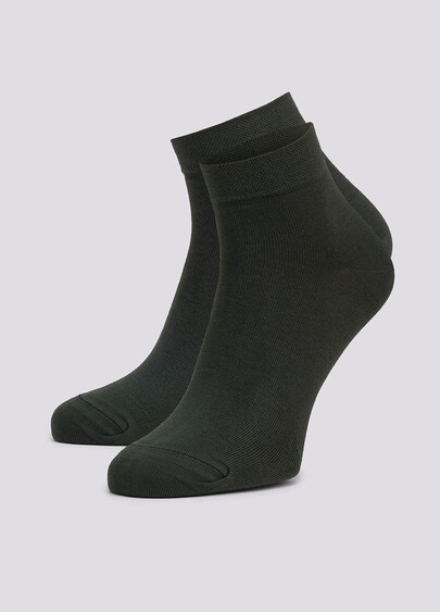 Мужские носки укороченные MS2 SOFT PREMIUM CLASSIC khaki (зеленый)