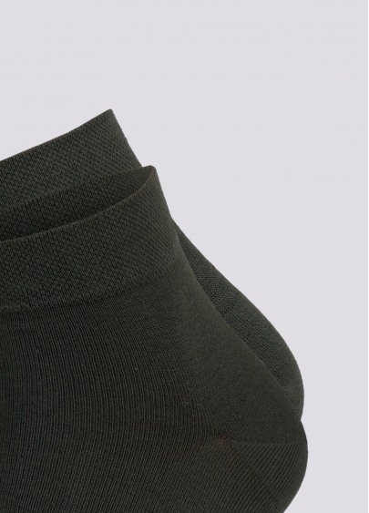 Мужские носки укороченные MS2 SOFT PREMIUM CLASSIC khaki (зеленый)