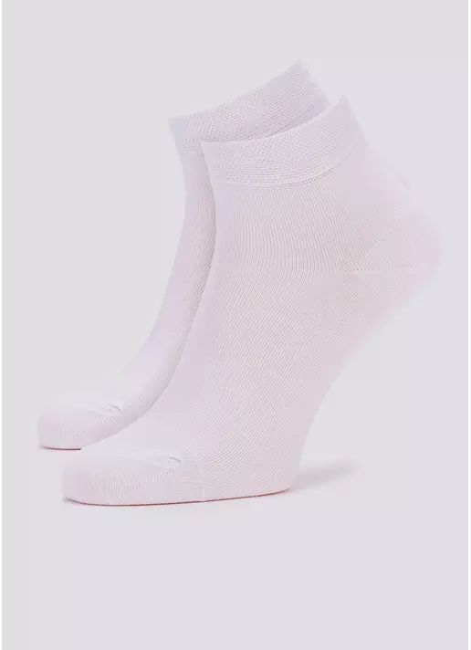 Чоловічі шкарпетки укорочені MS2 SOFT PREMIUM CLASSIC (білий)
