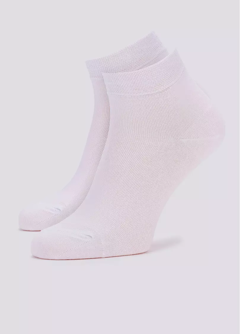 Мужские носки укороченные MS2 SOFT PREMIUM CLASSIC (белый)