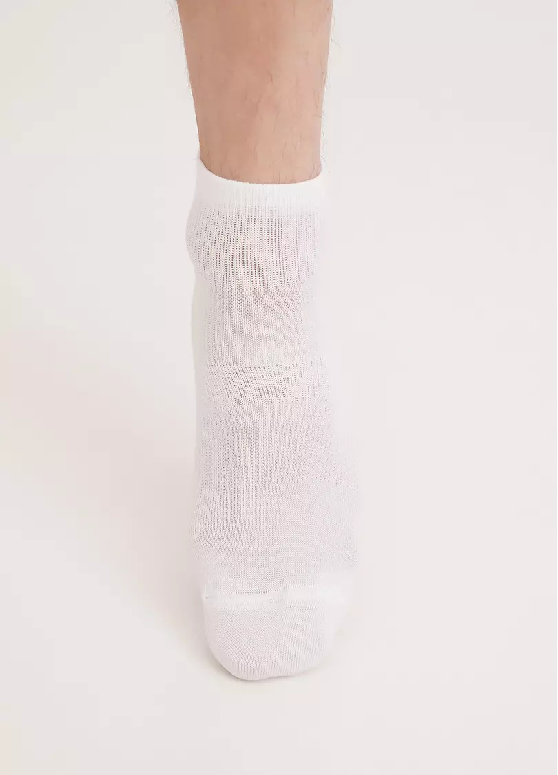 Носки спортивные из хлопка MS2 SPORT 011 white (белый)