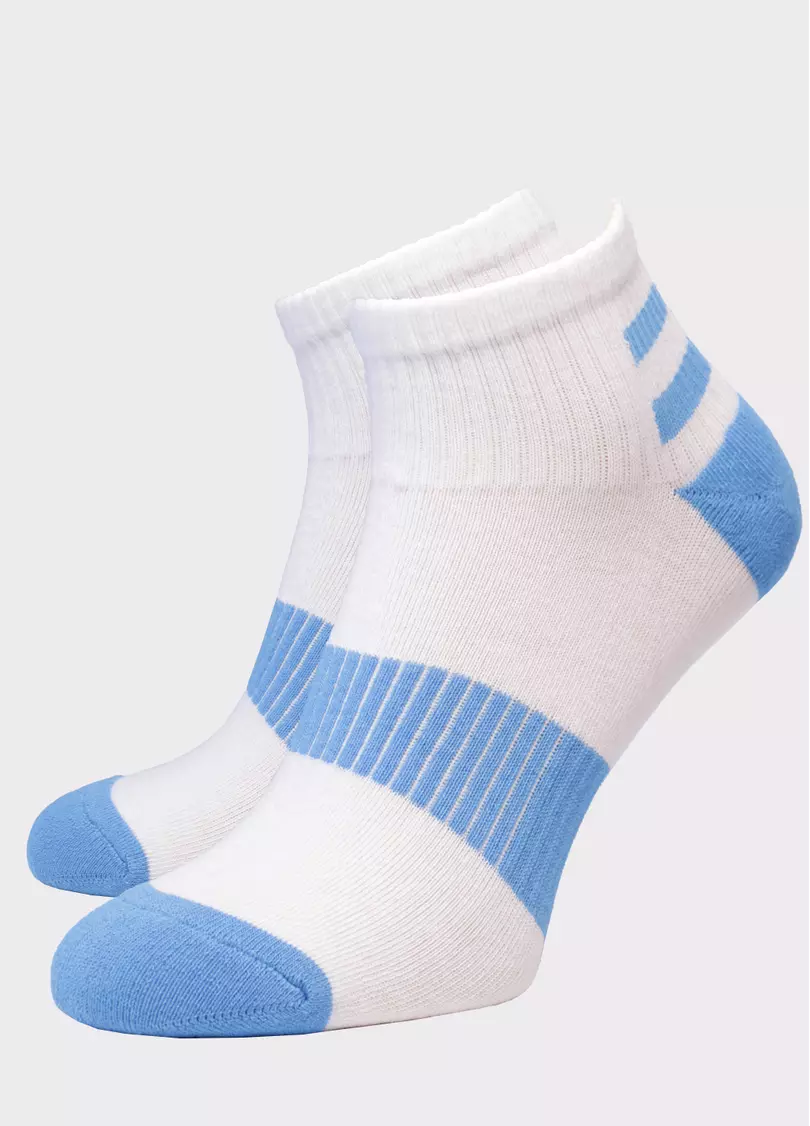 Мужские короткие носки MS2C/Sp-002 (MSM SPORT-02 calzino) (голубой)