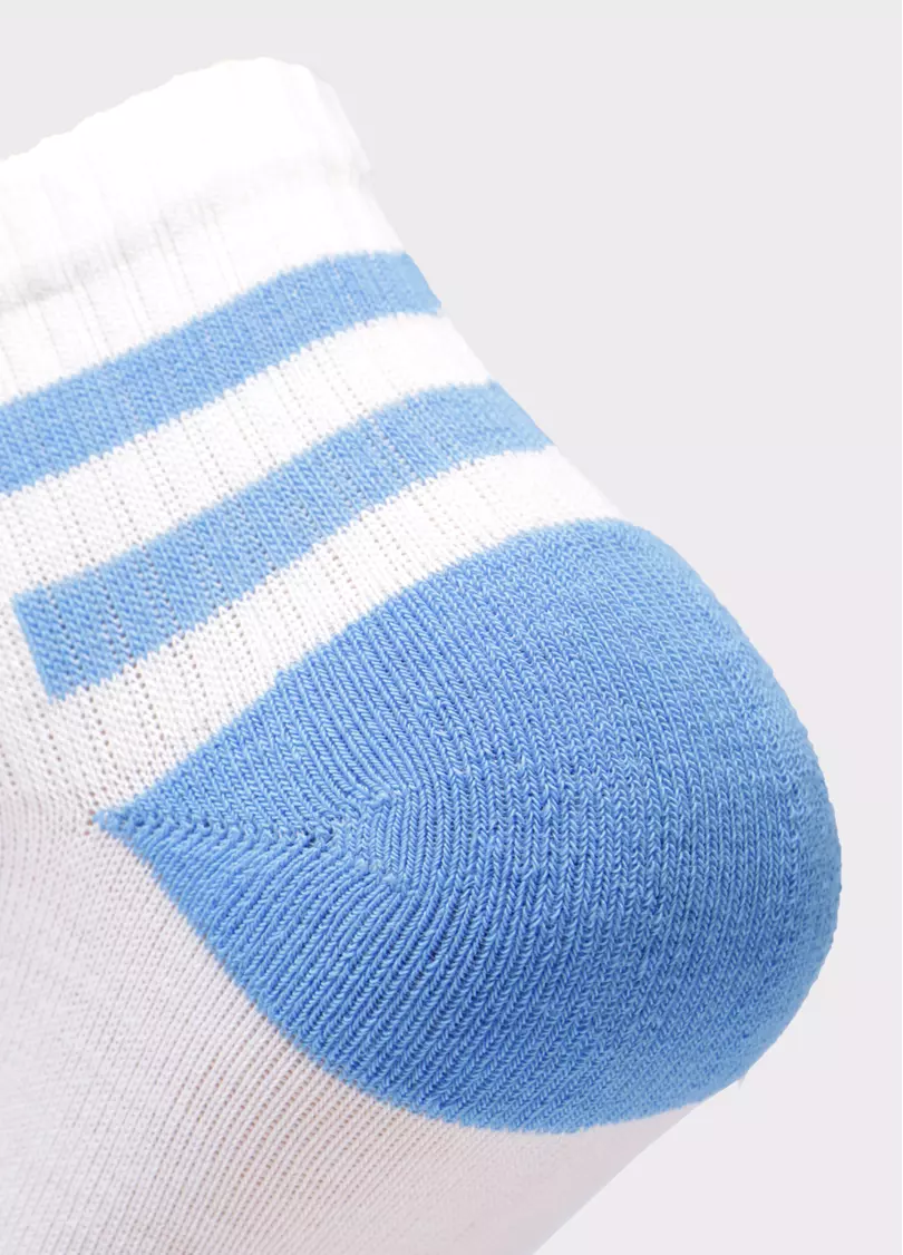 Мужские короткие носки MS2C/Sp-002 (MSM SPORT-02 calzino) (голубой)