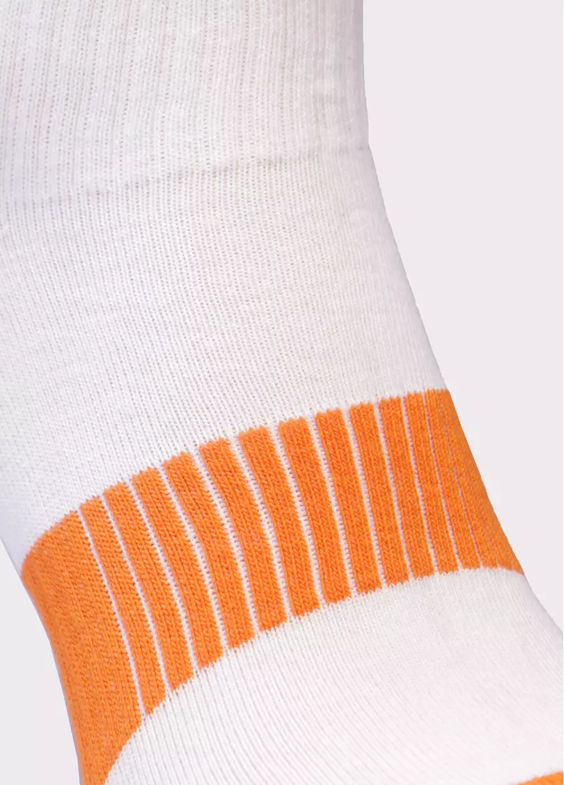Мужские короткие носки MS2C/Sp-002 (MSM SPORT-02 calzino) (оранжевый)