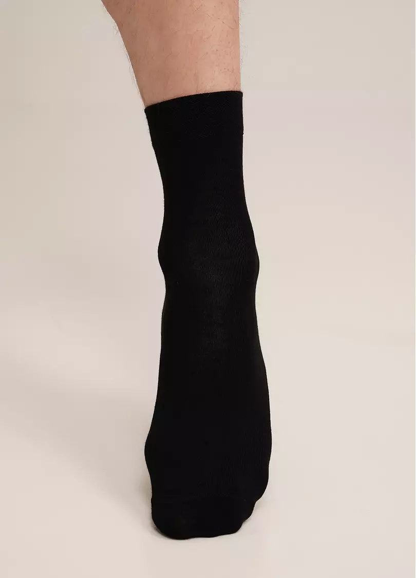 Высокие мужские носки из бамбука MS3 BAMBOO black (черный)