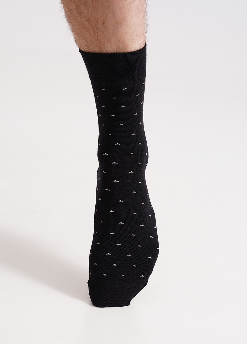 Мужские носки длинные MS3 BASIC 2401 black (черный)