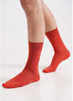 Чоловічі шкарпетки довгі MS3 BASIC 2401 ceramite (помаранчевий)