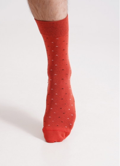 Мужские носки длинные MS3 BASIC 2401 ceramite (оранжевый)