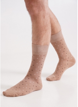 Чоловічі шкарпетки довгі MS3 BASIC 2401 chantarel (бежевий)