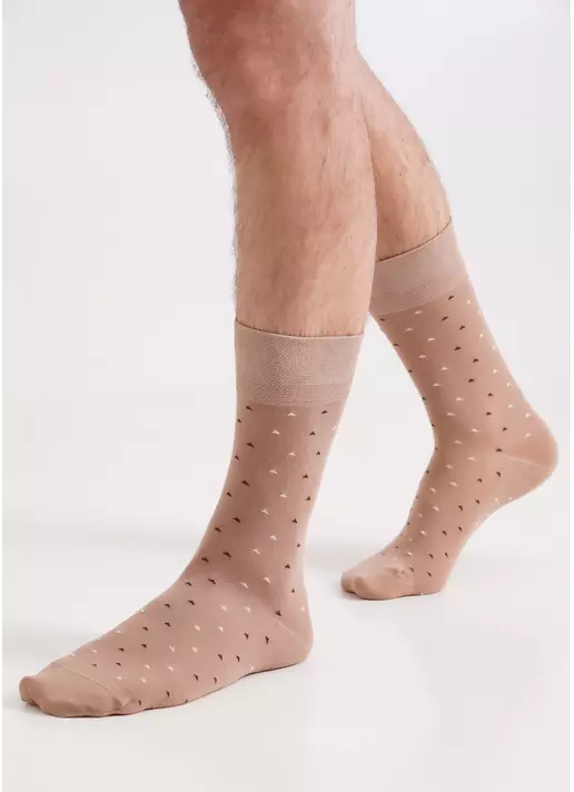 Мужские носки длинные MS3 BASIC 2401 chantarel (бежевый)