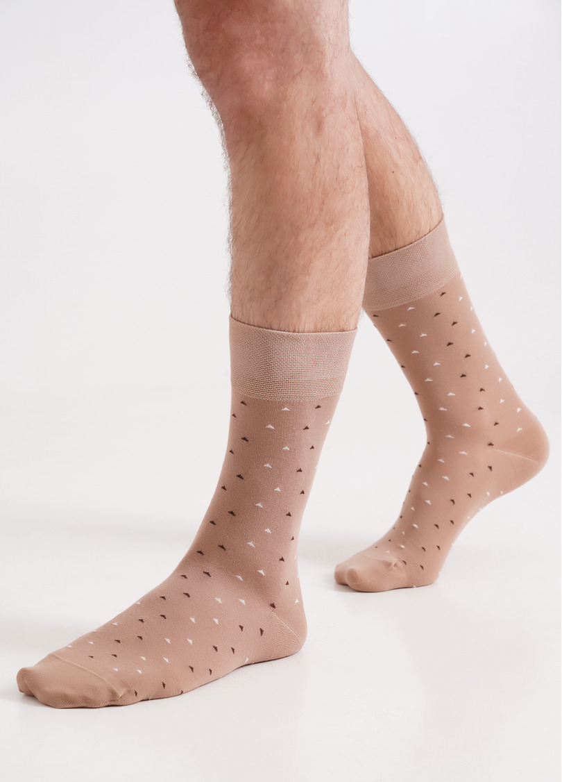 Мужские носки длинные MS3 BASIC 2401 chantarel (бежевый)