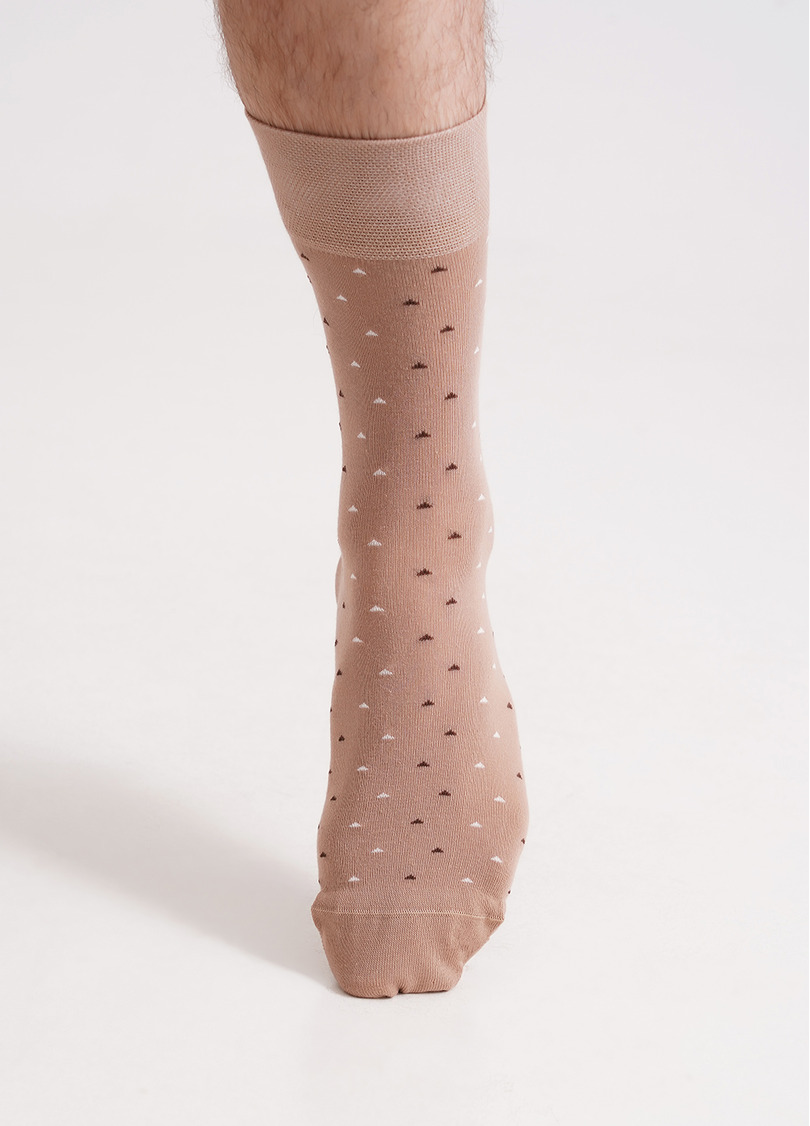 Мужские носки длинные MS3 BASIC 2401 chantarel (бежевый)