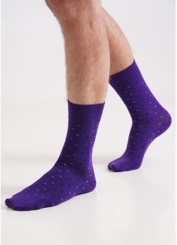 Чоловічі шкарпетки довгі MS3 BASIC 2401 violet indigo (фіолетовий)