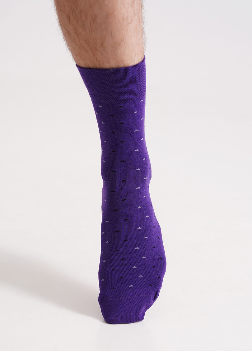 Мужские носки длинные MS3 BASIC 2401 violet indigo (фиолетовый)