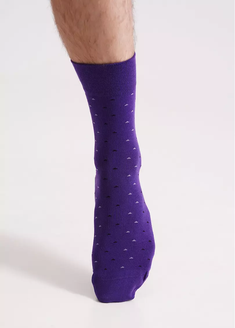 Мужские носки длинные MS3 BASIC 2401 violet indigo (фиолетовый)